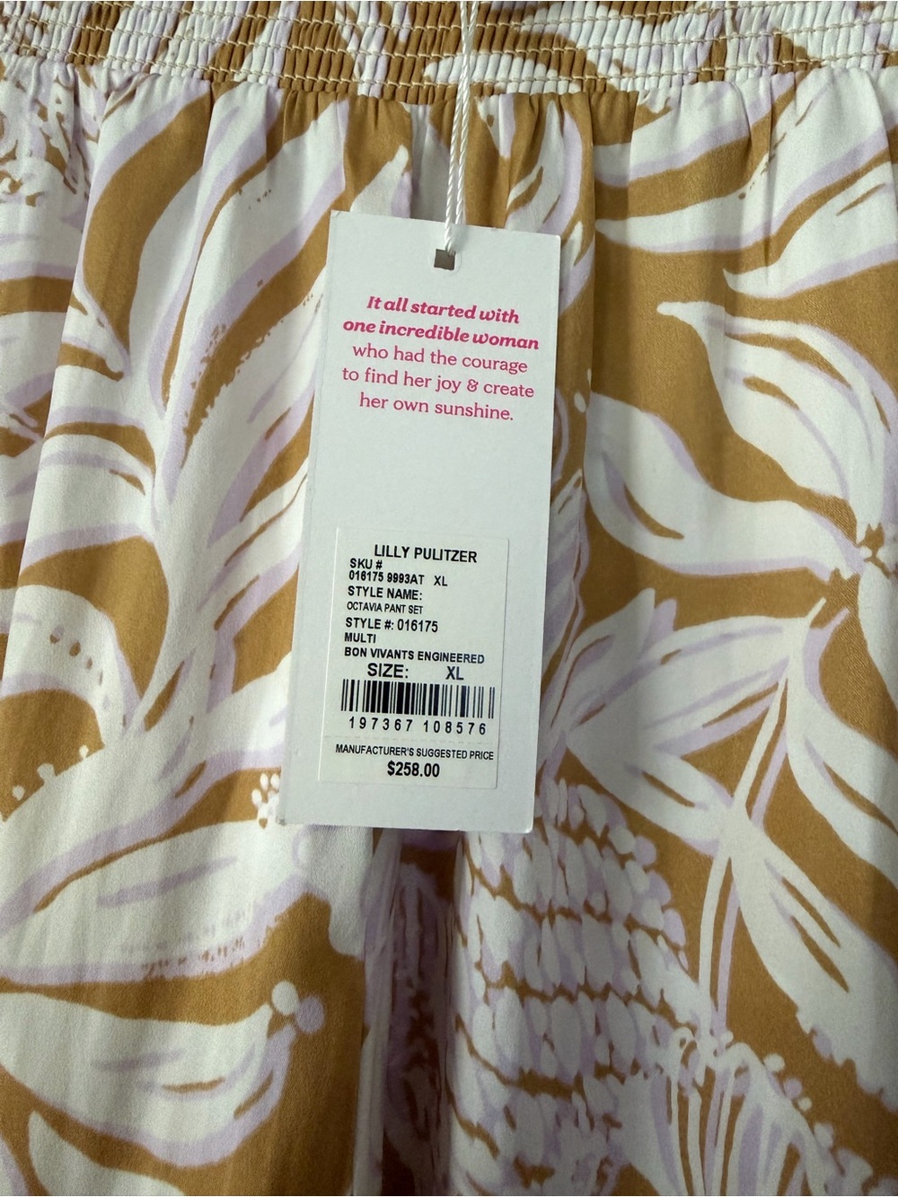 HTF NWT Lilly Pulitzer Octavia Pant Set size XL - $258 original retail - Picture 3 of 15